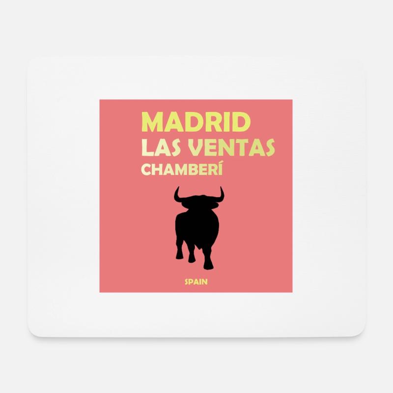 Madrid, Spanien - Mousepad (Querformat) - Weiß