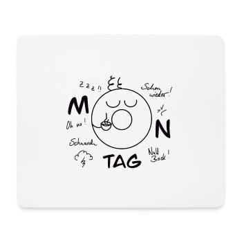 Monday Blues - Mouse Pad (horizontal) - white - Front