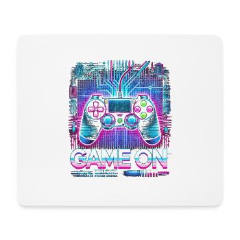 GAME ON - Mousepad (Querformat) - Weiß - Vorne