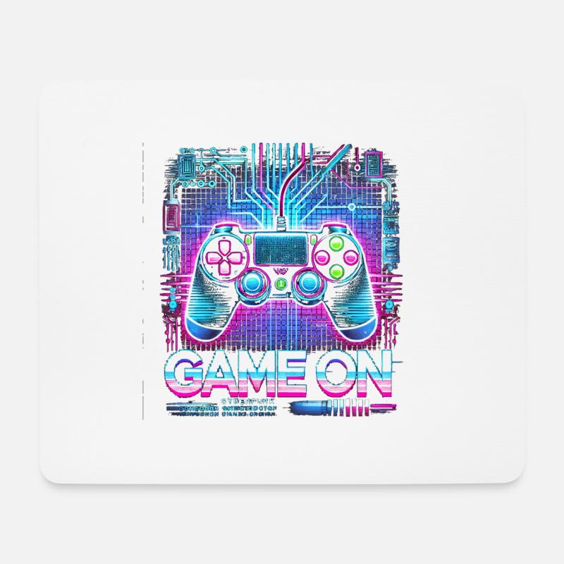 GAME ON - Mouse Pad (horizontal) - white