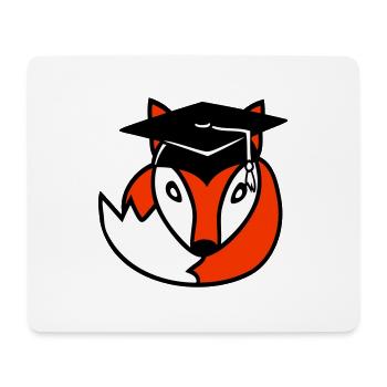 Fox High School Graduation Certificats de fin d’études Chapeau de collège - Tapis de souris (format paysage) - blanc - Devant