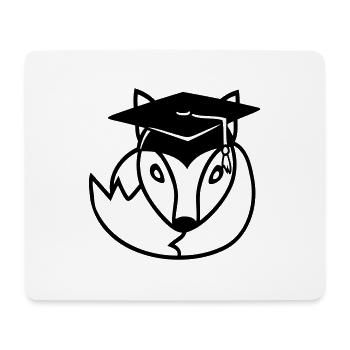 Fox High School Graduation Certificats de fin d’études Chapeau de collège - Tapis de souris (format paysage) - blanc - Devant