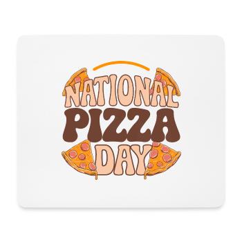 National Pizza Day 2025 pizza day gift - Mouse Pad (horizontal) - white - Front