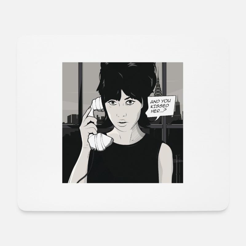 UND DU HAST SIE GEKÜSST? - Mousepad (Querformat) - Weiß