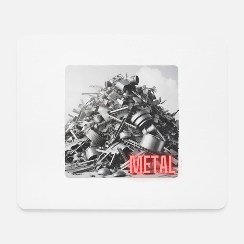 Ein Haufen Altmetall - Mousepad (Querformat) - Weiß