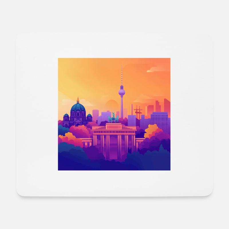Berlin - Mousepad (Querformat) - Weiß