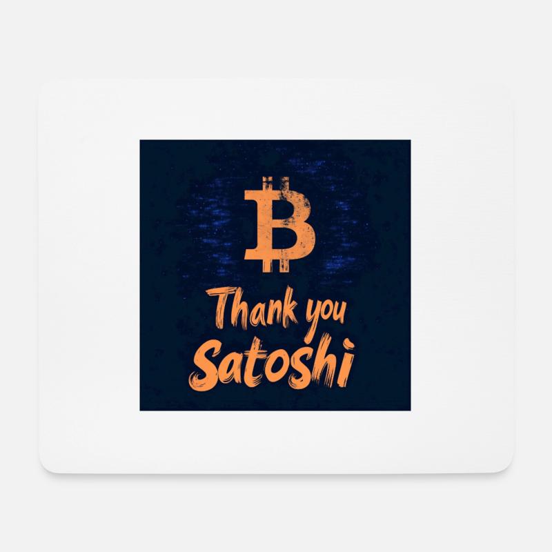 Bitcoin - Mousepad (Querformat) - Weiß