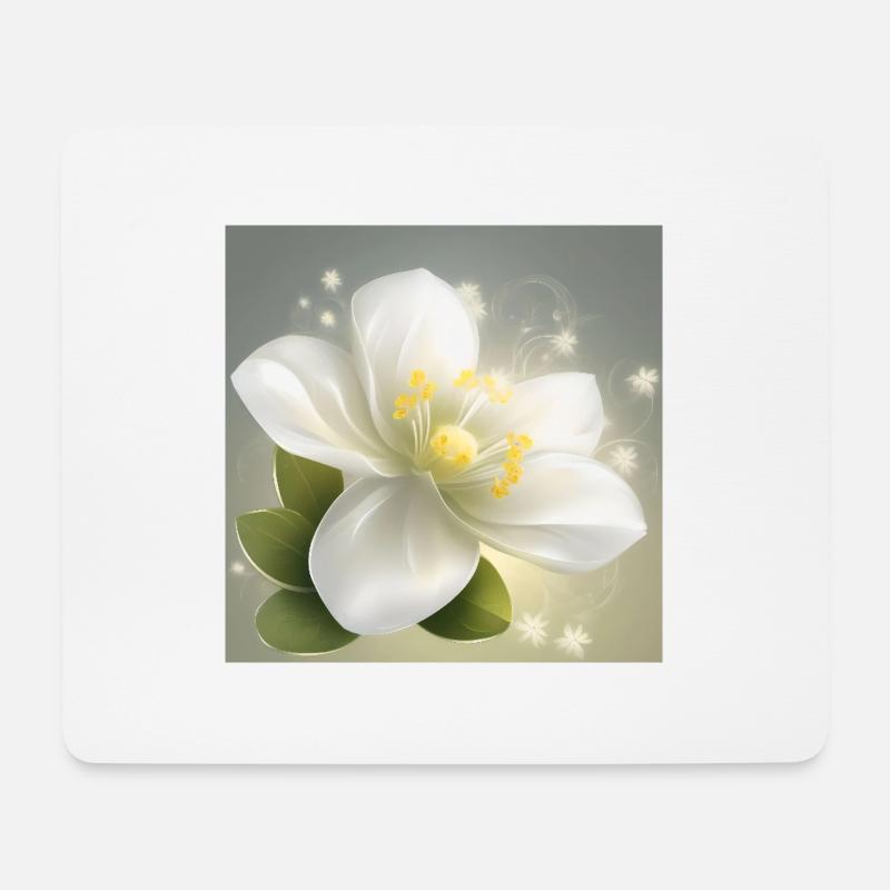 Delicate Flower - Mouse Pad (horizontal) - white