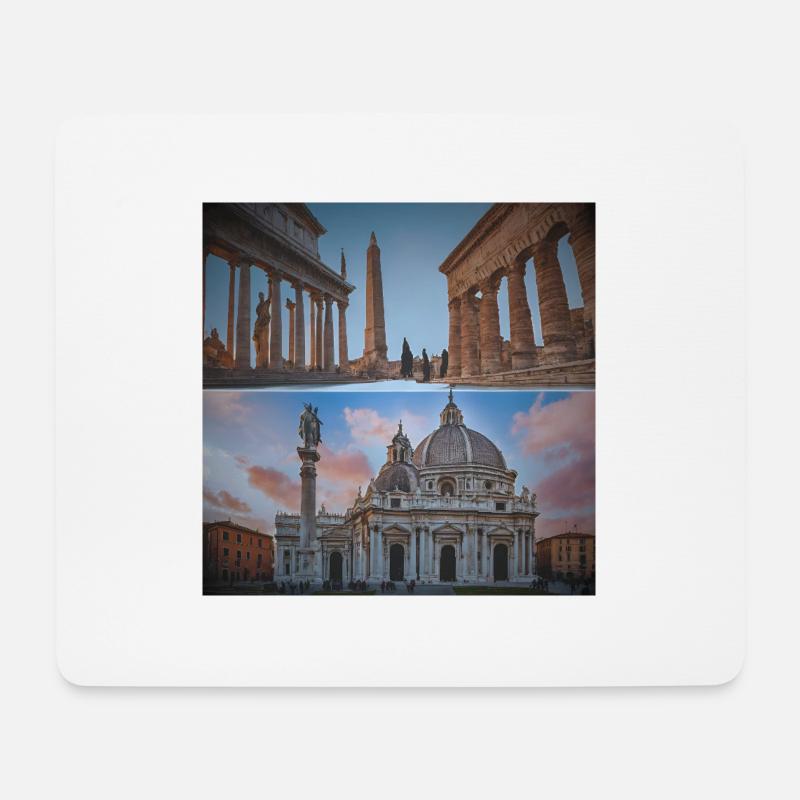 Italian cities - Mouse Pad (horizontal) - white