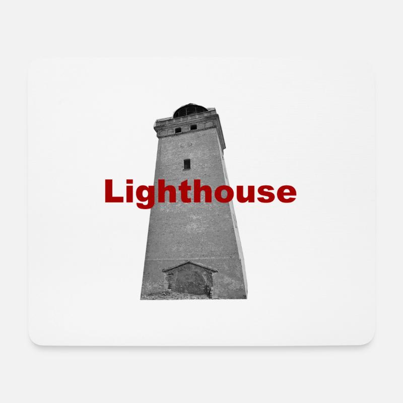 dänisches lighthouse Leuchtturm - Mousepad (Querformat) - Weiß