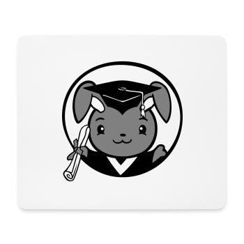 Bunny College School Graduation Abitur Certificat Sweet - Tapis de souris (format paysage) - blanc - Devant