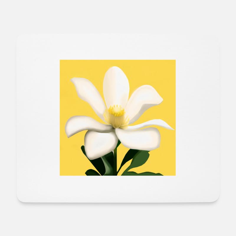 An Impressive White Flower - Mouse Pad (horizontal) - white