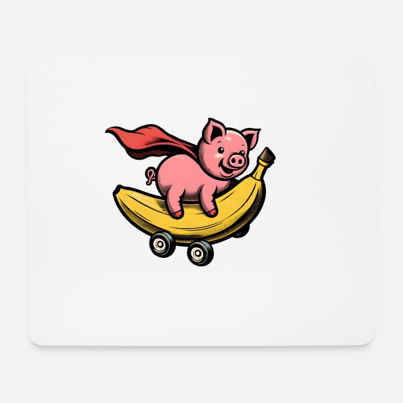 Pigman - Mousepad (Querformat) - Weiß