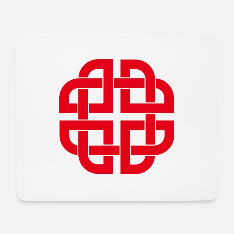 Keltischer Schildknoten - Mousepad (Querformat) - Weiß
