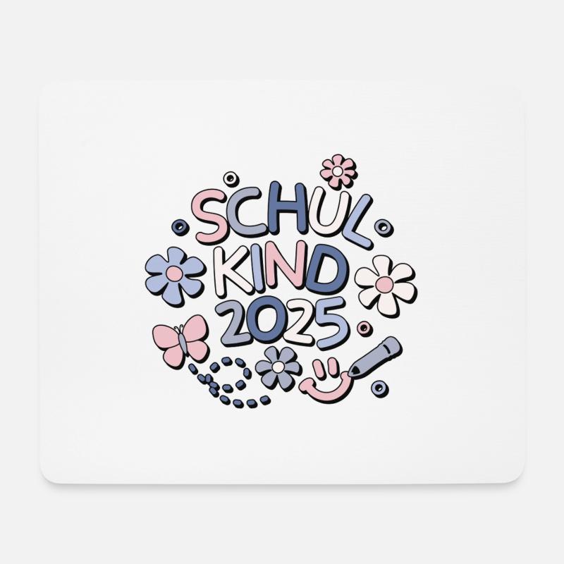 Schulkind 2025 Einschulung Schulanfang - Mousepad (Querformat) - Weiß