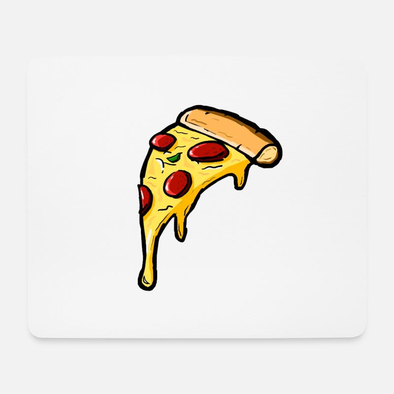 pizza - Mouse Pad (horizontal) - white