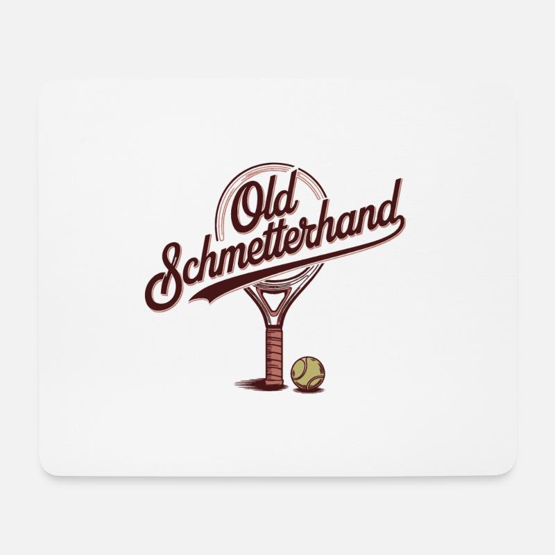 Old Schmetterhand 2 - Mousepad (Querformat) - Weiß