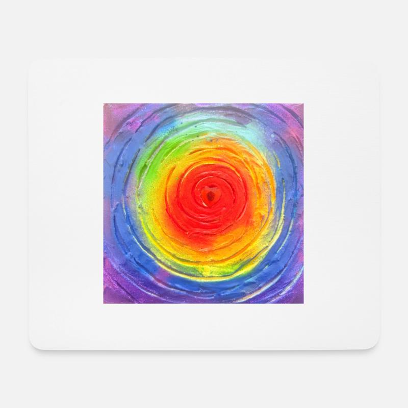 Chakra Kraft - Mousepad (Querformat) - Weiß
