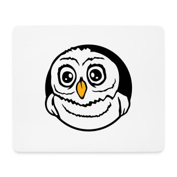 Owl Bird Eagle Owl Night Bird Barn Owl Owl Comic - Mouse Pad (horizontal) - white - Front