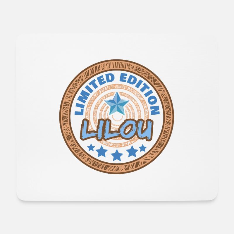 Lilou - Tapis de souris (format paysage) - blanc