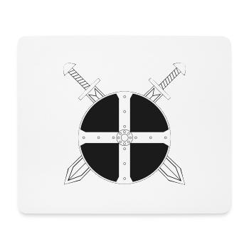 Wikinger - Mousepad (Querformat) - Weiß - Vorne