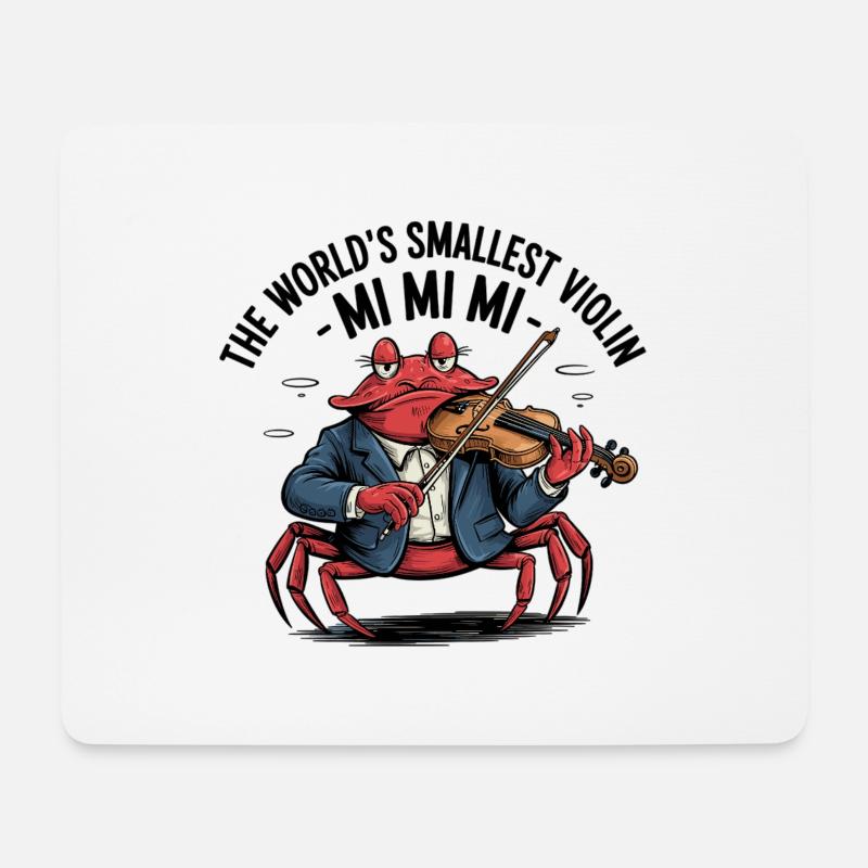 Mi Mi Mi - Die kleinste Geige der Welt - Mousepad (Querformat) - Weiß