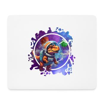 Dinosaur im Weltraum Astronaut Design - Mousepad (Querformat) - Weiß - Vorne