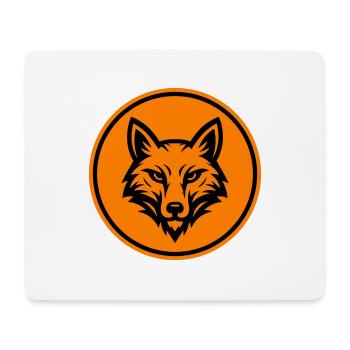 Fox Head Icon - Mouse Pad (horizontal) - white - Front