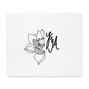 Yoga Lotus - Mousepad (Querformat) - Weiß - Vorne