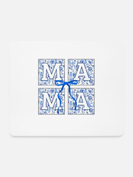 Mama Flowers - Mama Geschenkidee - Mousepad (Querformat) - Weiß