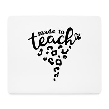 Fait pour enseigner l’inspiration de l’enseignant - Tapis de souris (format paysage) - blanc - Devant