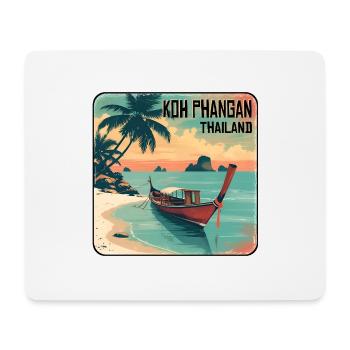Koh Phangan, Thaïlande - Tapis de souris (format paysage) - blanc - Devant