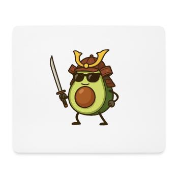 Avocado Samurai - Mouse Pad (horizontal) - white - Front