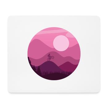 Mountain Biker - Mouse Pad (horizontal) - white - Front