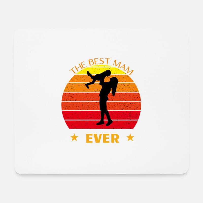 Die beste Mama aller Zeiten - Mousepad (Querformat) - Weiß