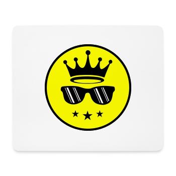 Sonnenbrille Krone Urlaub - Mousepad (Querformat) - Weiß - Vorne