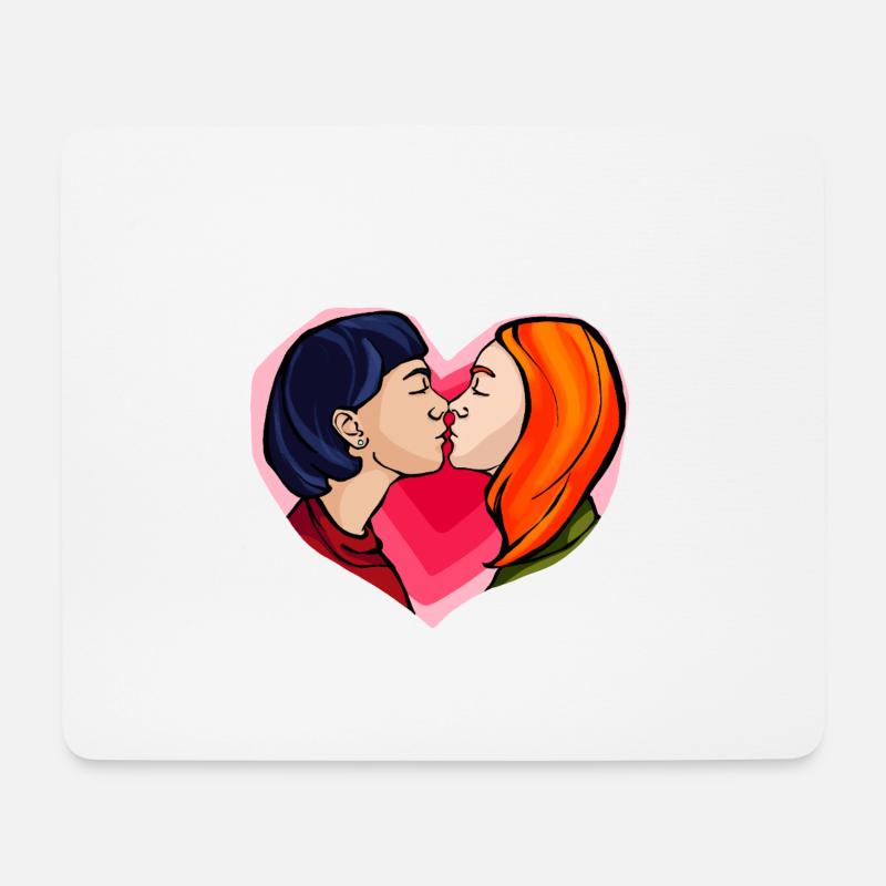 Love is Love - Mousepad (Querformat) - Weiß