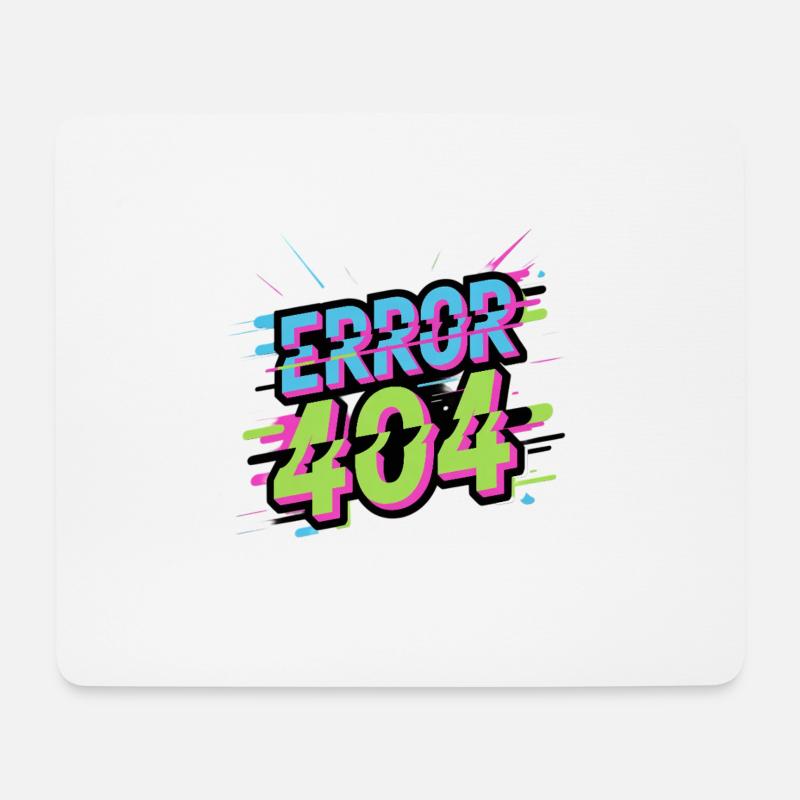 Fehler 404 - Mousepad (Querformat) - Weiß