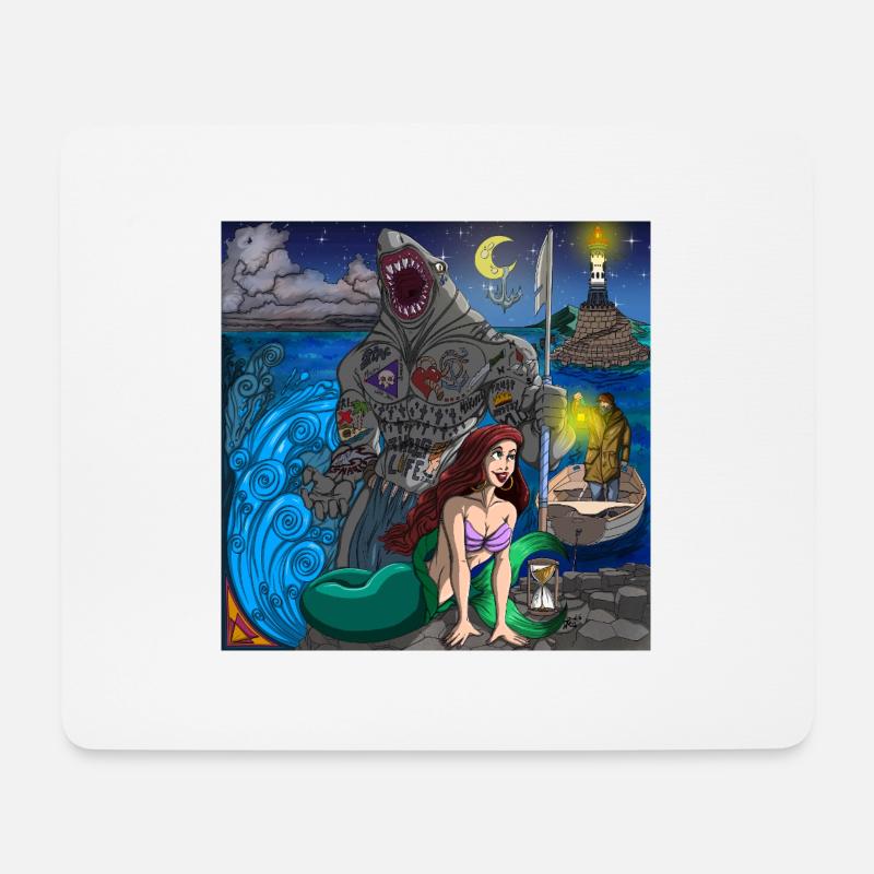 Hariel on the beach - Mousepad (Querformat) - Weiß