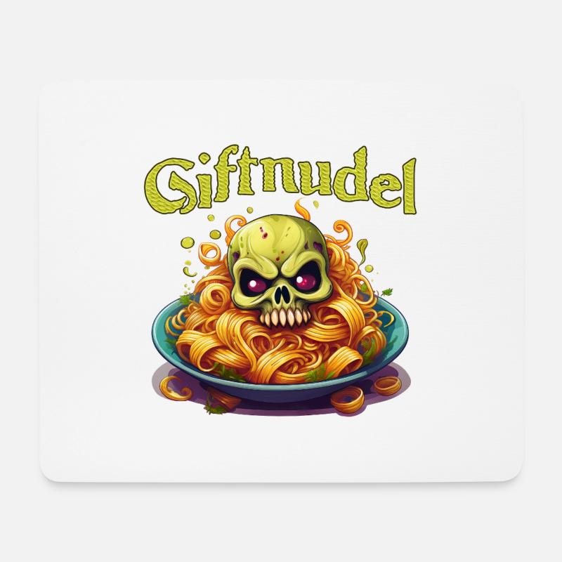 Giftnudel - Mousepad (Querformat) - Weiß