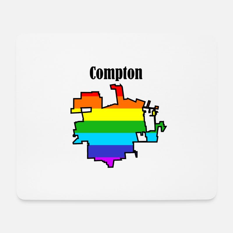 Compton rainbow - Mouse Pad (horizontal) - white