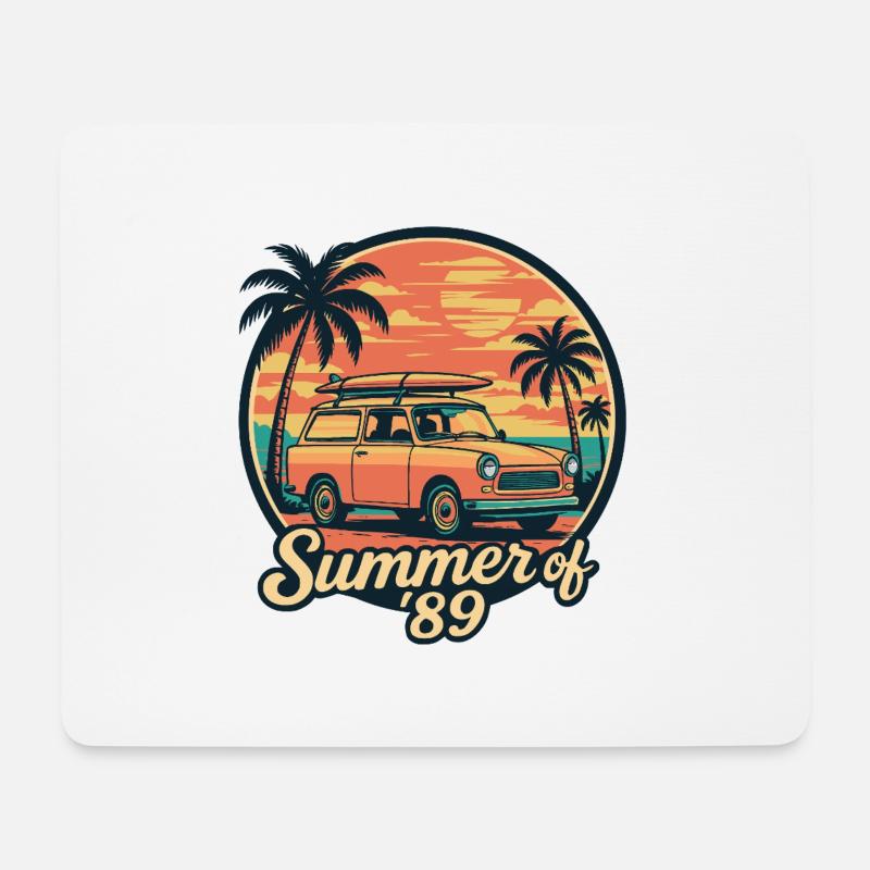 Summer of '89 - Mousepad (Querformat) - Weiß
