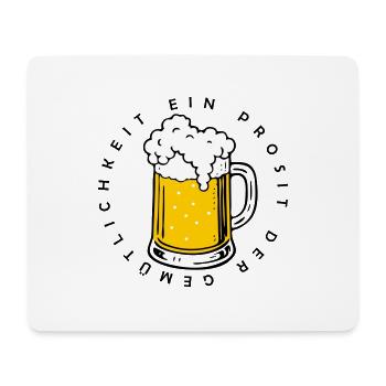 Ein Prosit der Gemütlichkeit - Mousepad (Querformat) - Weiß - Vorne