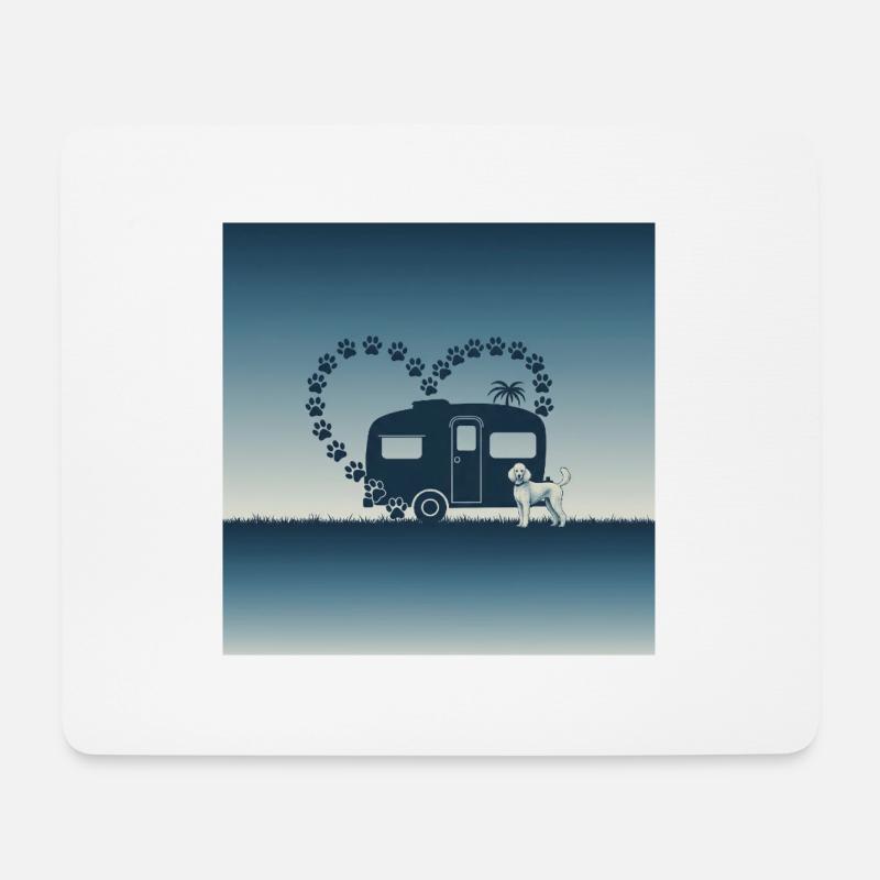 Entdecke unser hochwertiges Camperliebe 50+ Shirt - Mousepad (Querformat) - Weiß
