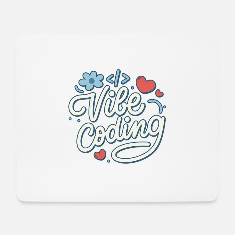 Vibe-Codierung - Mousepad (Querformat) - Weiß