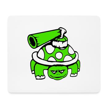 Turtle Tank Gun Shoot Guerre Attaque - Tapis de souris (format paysage) - blanc - Devant