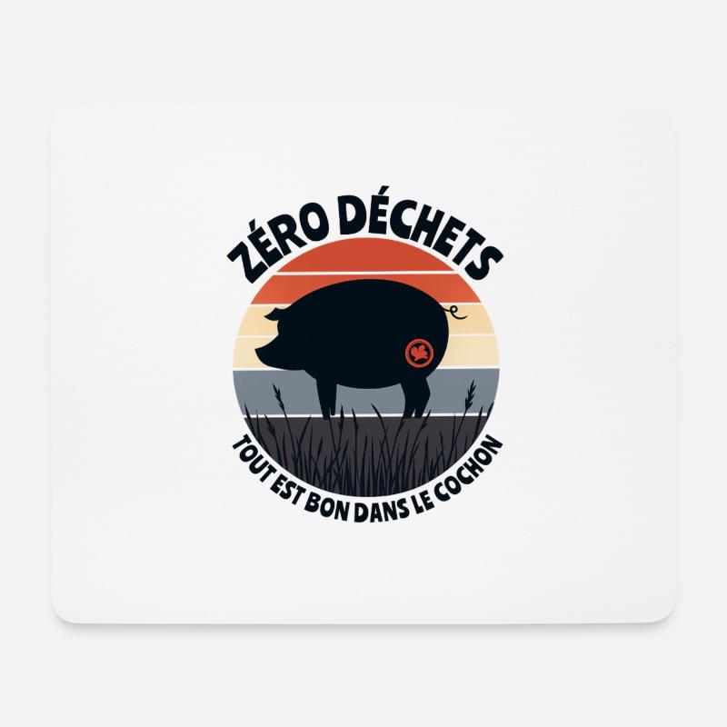 Dans le cochon tout est bon - Tapis de souris (format paysage) - blanc