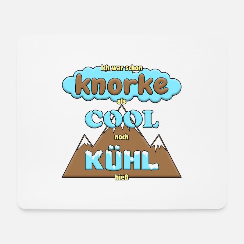 Knorke ist cool - Mousepad (Querformat) - Weiß