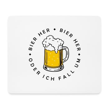 Bees here - Oder ich fall um! - Mouse Pad (horizontal) - white - Front
