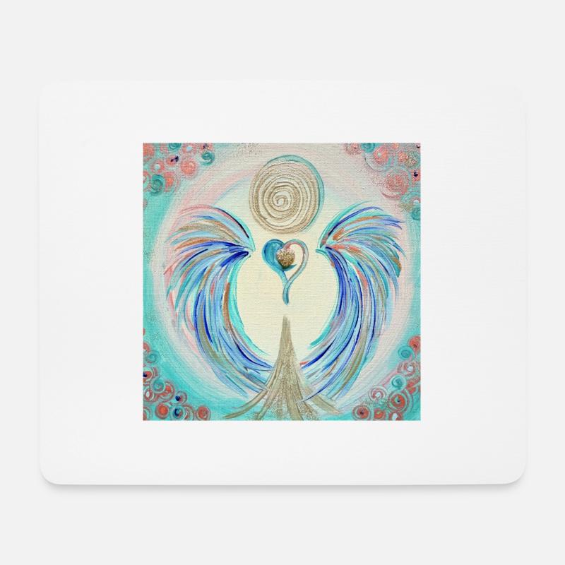 Herzengel Schnarchfrei - Mousepad (Querformat) - Weiß